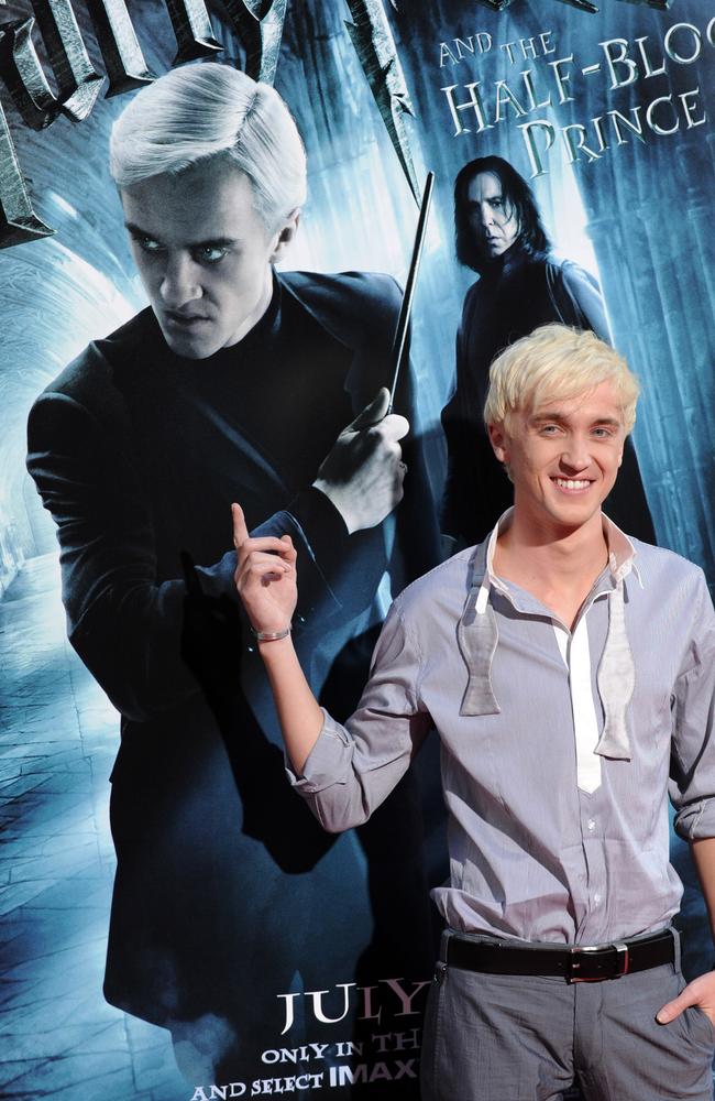 Tom Felton attends the premiere of Harry Potter and the Half-Blood Prince at the Ziegfeld Theater in 2009 in New York. Picture: AP