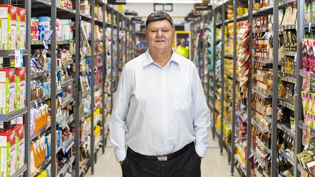 CEO of Ritchies Supermarkets, Fred Harrison, says his tobacco sales are down $1.2m a week as smokers turn to cheaper but illegal chop-chop shops, illicit tobacco and vaping. Picture: Aaron Francis / The Australian