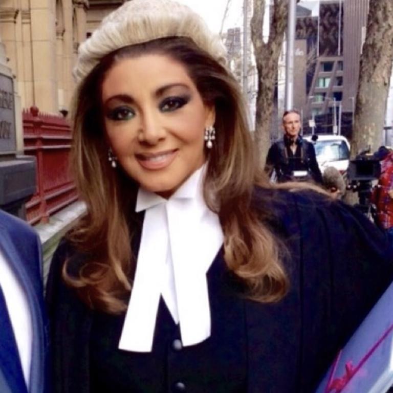 Gina Liano at work as a barrister.