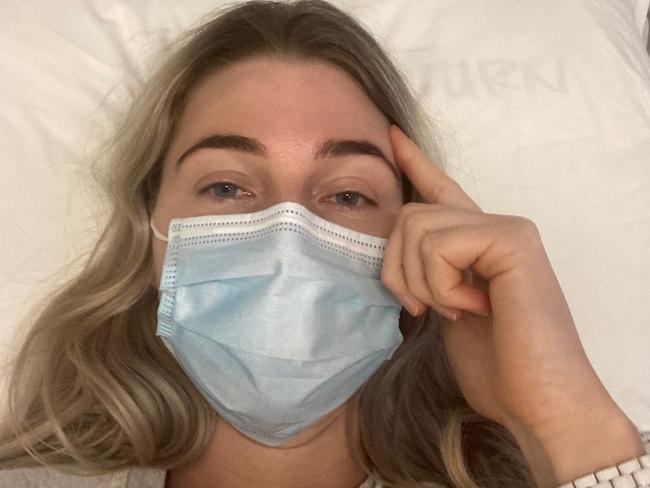 Daniella Lenarczyk, 34, believes the vaccine caused her ongoing migraines and tinnitus.