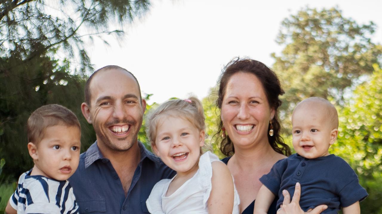 Liam and Elza McGrath with their children Nathan, Clare and Jeremy. Photo: Criss Cross Media