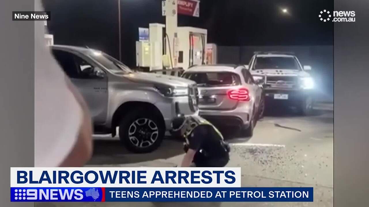 Dramatic servo arrest of teens in luxury car on Mornington Peninsula