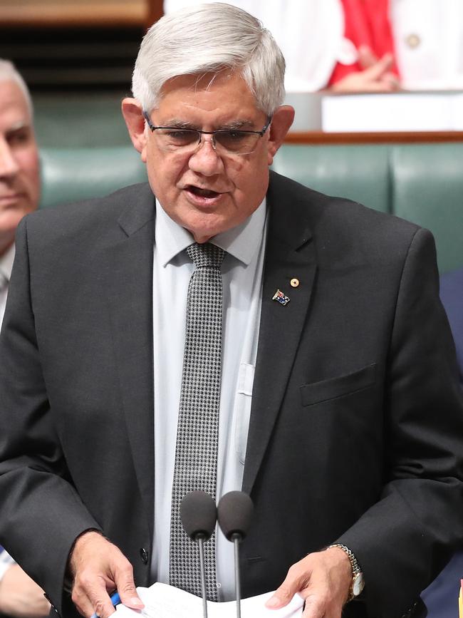 Aged Care Minister Ken Wyatt in Parliament yesterday. Picture: Kym Smith