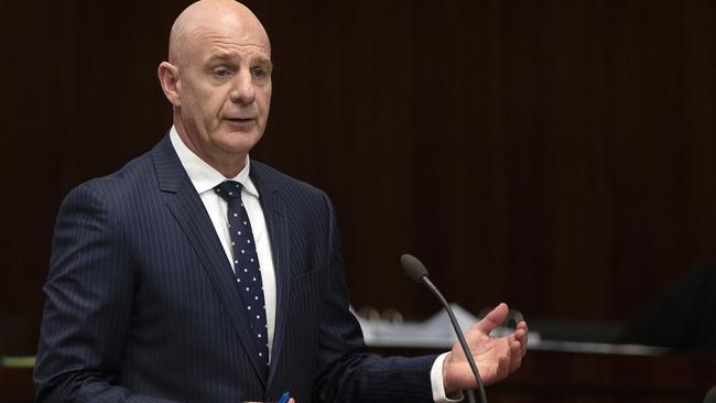 Premier Peter Gutwein said the best way to get out of a recession is to build out of it, as he announced the $1.8 billion package. Picture: Chris Kidd