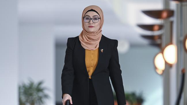 Senator Fatima Payman at Parliament House in Canberra. Picture: NewsWire’s Martin Ollman