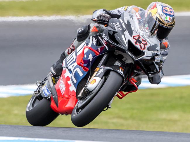 Moto GP, 2019. Phillip Island. Jack Miller powers through Siberia. Picture: Jake Nowakowski