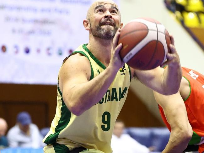 Rollers captain Tristan Knowles lines up a shot at the Asia Oceania Championships. Photo: X-1 /IWBF