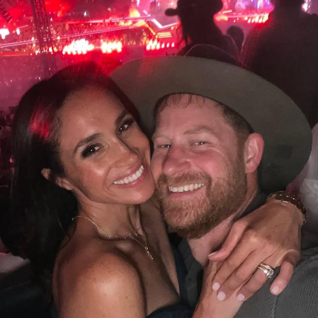 Meghan and Harry at the Beyonce concert.