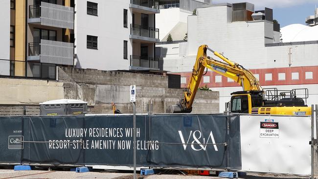 The V & A development site in Broadbeach. Picture: Tertius Pickard