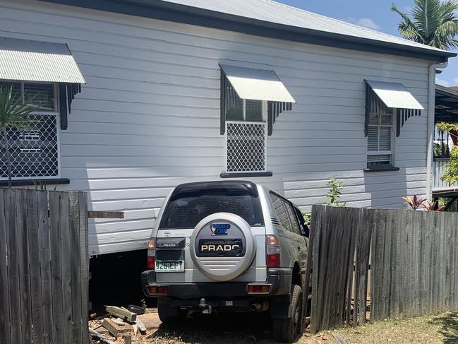 A Prado went through a fence at Newmarket. Picture: Elise Williams