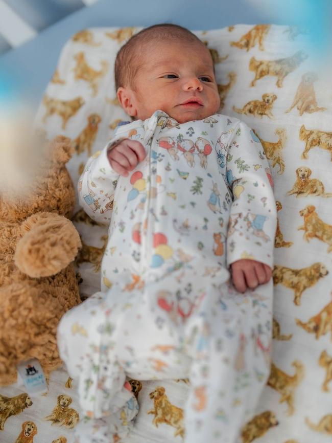 Media personality Kate Taeuber has welcomed a baby boy, Jack Edward Turner, with her husband Reece Turner. Picture: Instagram/Amy Taeuber