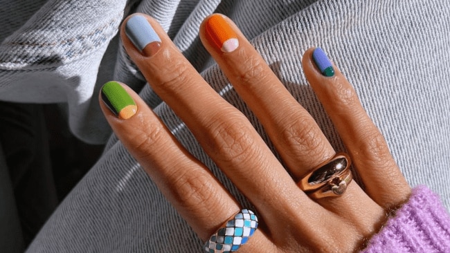 Short funky nails. Image: Pinterest