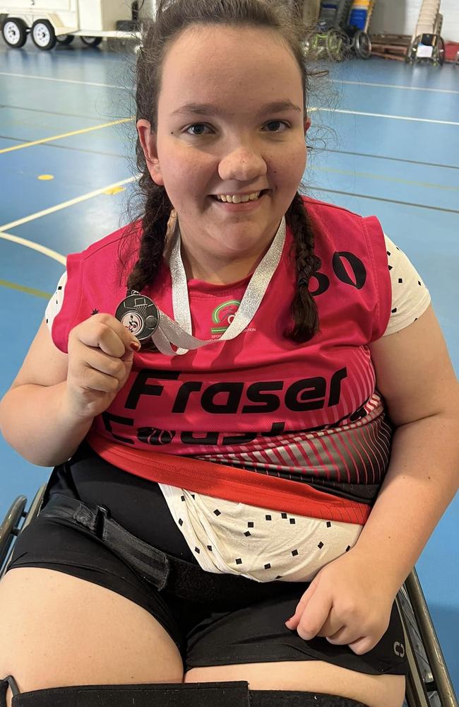 Sharkiar Lowrie plays for the Fraser Coasters Wheelchair Basketball Club. Photo: Contributed.