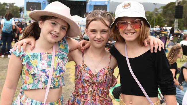 Hello Sunshine Music &amp; Food Festival. Karah, Hazel and Harper Picture: David Smith