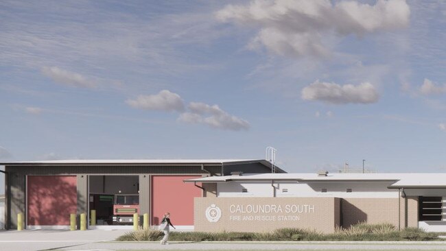 An artist's impression of the new Caloundra South fire station.