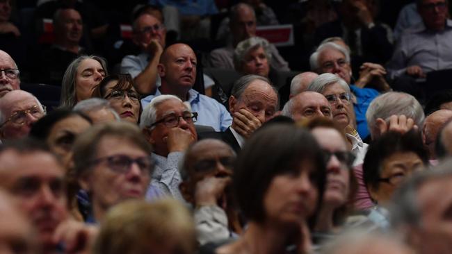 Westpac shareholders at the Annual General Meeting in Sydney. Picture: Getty Images