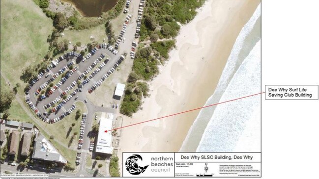 The land occupied by the Dee Why Surf Club and beach car park as set out in the Dee Why Lagoon Wildlife Refuge Plan of Management. Picture: Northern Beaches Council