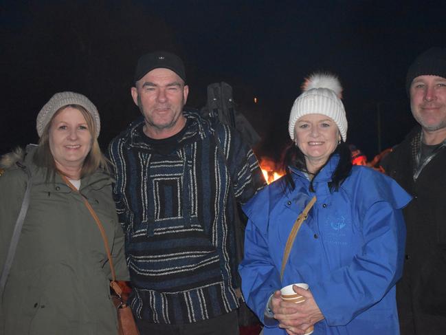 Andrea and Ross Brackin with Terri and Steve Gilbert at the 2021 Killarney Bonfire Night.