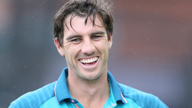 Pat Cummins in Manchester ahead of the fourth Ashes Test. Picture: Getty Images