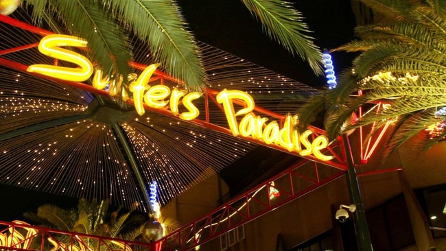 Violent behaviour is not uncommon at Surfers Paradise in the early hours.