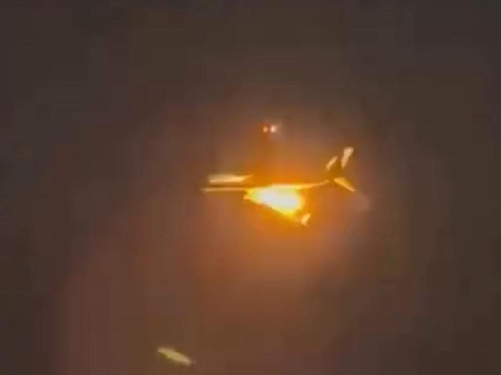 A Virgin flight from Queenstown to Melbourne was been diverted after flames were seen shooting from an engine. Supplied