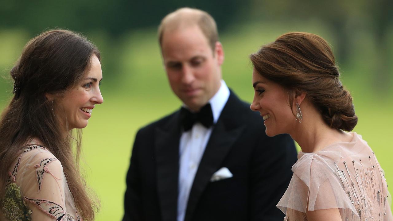 William and Kate with their friend, Rose Hanbury, the Marchioness of Cholmondeley. Picture: Stephen Pond/Getty Images