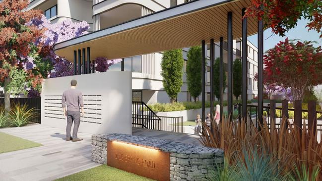 Plans for the four 8-storey towers and one at five storeys in height with 321 apartments were lodged by Austino Epping 2 Pty Ltd.