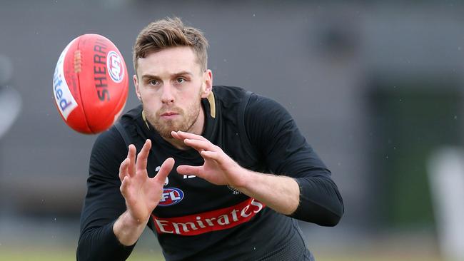 Jordan Roughead has been one of Collingwood’s best performers this year in defence. Picture: Michael Klein.