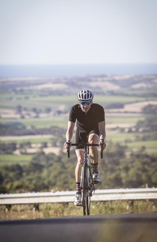 Homfray in action on his bike. Photo: Matt Turner.