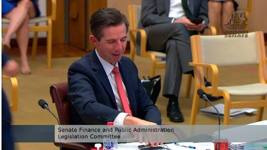 Even Simon Birmingham had to fight breaking out into giggles.