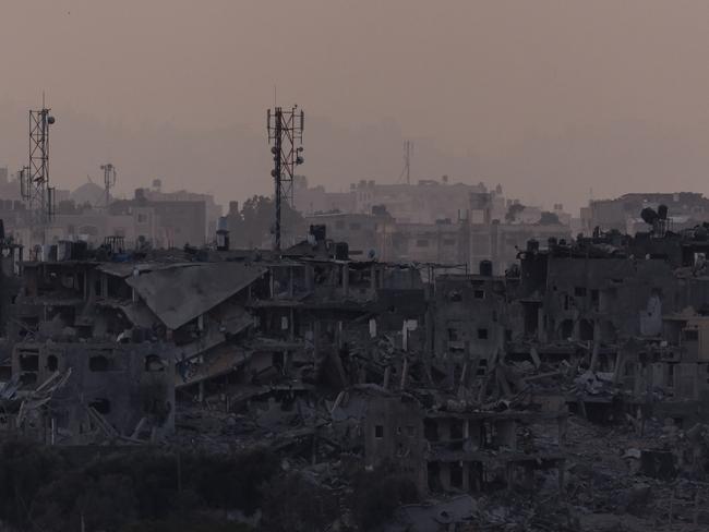 Destroyed buildings after Israeli rocket attacks on the Gaza strip. Picture: Getty Images