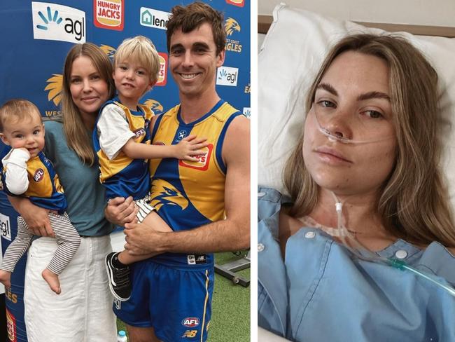 Liv Cripps, the wife of Eagles star Jamie, has shared a cancer update. Photo: Instagram