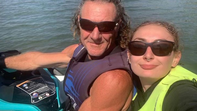 Tallulah ’Loo Loo’ Hoffs with her dad Leo. Picture: Supplied