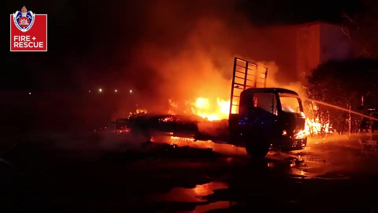 Firefighters contain large pallet yard fire | Minto