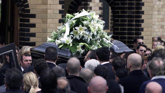 Carl Williams was among the underworld figures at Veniamin’s funeral. Picture: Colin Murty