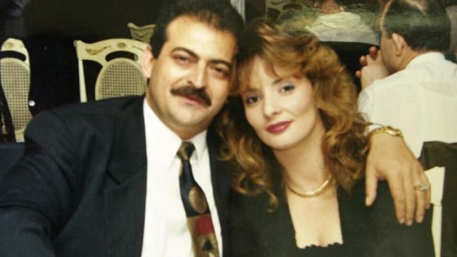 Businessman Jim Skouloudis with wife Katerina.