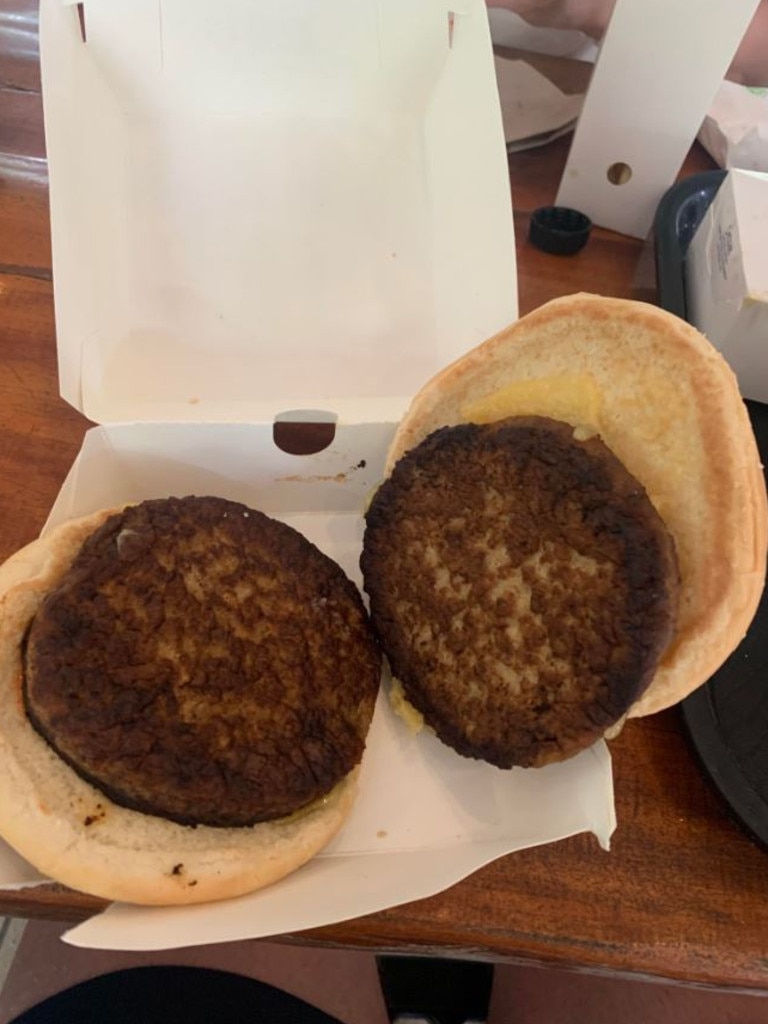 And this ‘miserable’ burger went viral for costing $17. Picture: TikTok