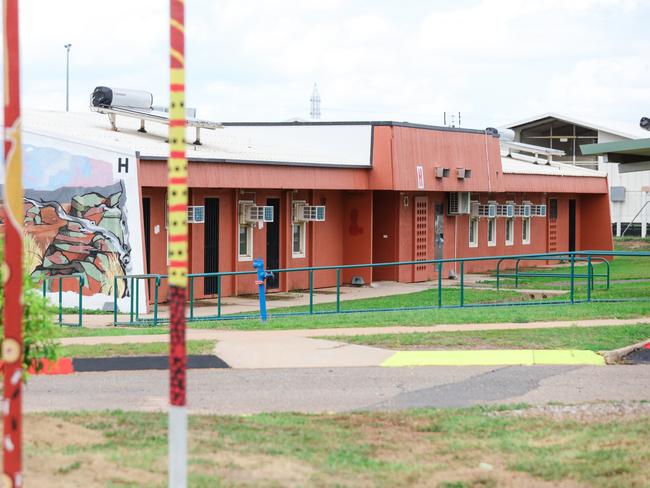 Youths allegedly climbed onto the roof at Don Dale. Picture: Glenn Campbell