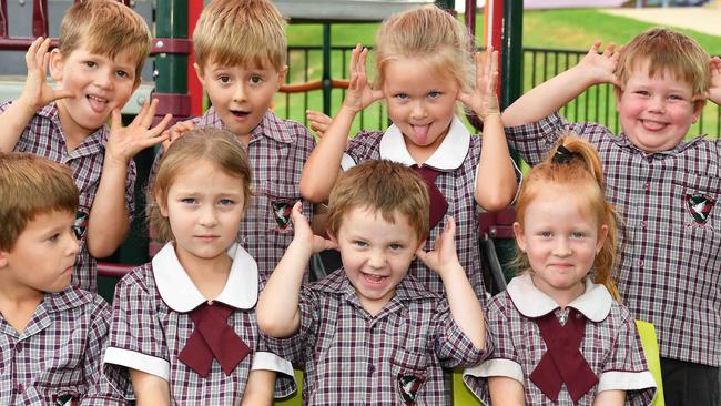 My First Year: St Mary's Catholic College Preps. Isla Jurd, Dean Collier, Lennox Emery, Molly Patch, Ventari Dobson-Harland, Archer Eastaugh, Jack Harvey, Violet Drew, Will Greenslade, Larkaida Saranov-Jansen. Picture: Patrick Woods.