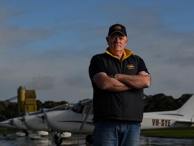 Peninsula Aero Club president Jack Vevers at the Tyabb airfield … supporters are livid over a Mornington Peninsula Shire Council crackdown. Picture: Penny Stephens