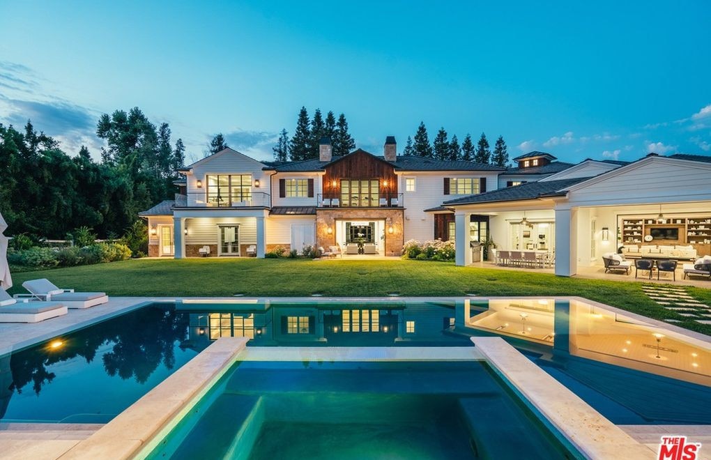 An evening view of the pool and spa. Picture: Realtor