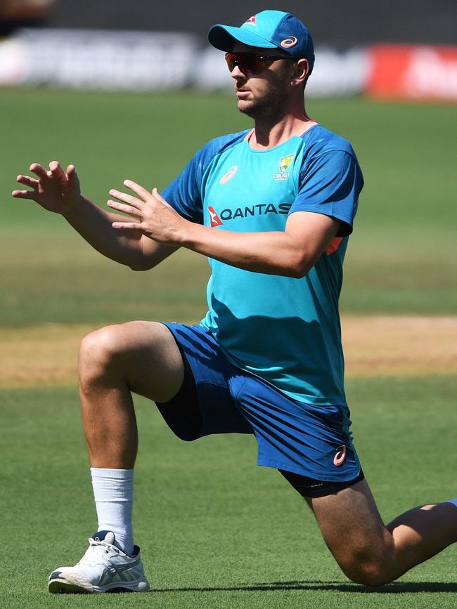 Josh Hazlewood. Picture: Indranil Mukherjee/AFP