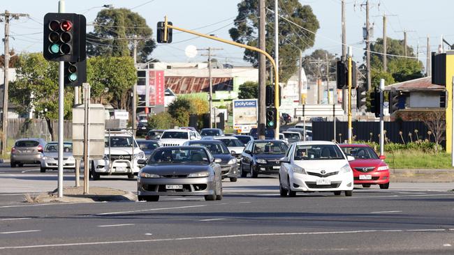 The Springvale Junction was deemed by VicRoads as the most dangerous intersection in state. Picture: Norm Oorloff