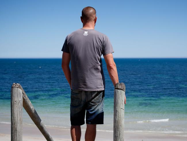 South Australian brain tumour patient Tom says the cannabis oil he was receiving from raided supplier Jenny Hallam was the only medicine that gave him any quality of life. Picture: Matt Turner.