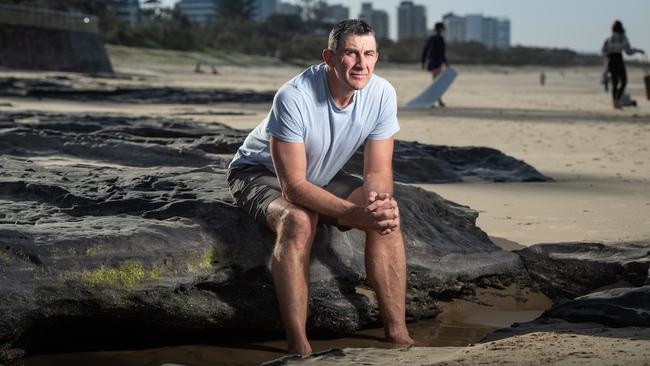 Former AFL footballer Corey Mckernan has come forward to talk about his battle with depression. Picture: Brad Fleet