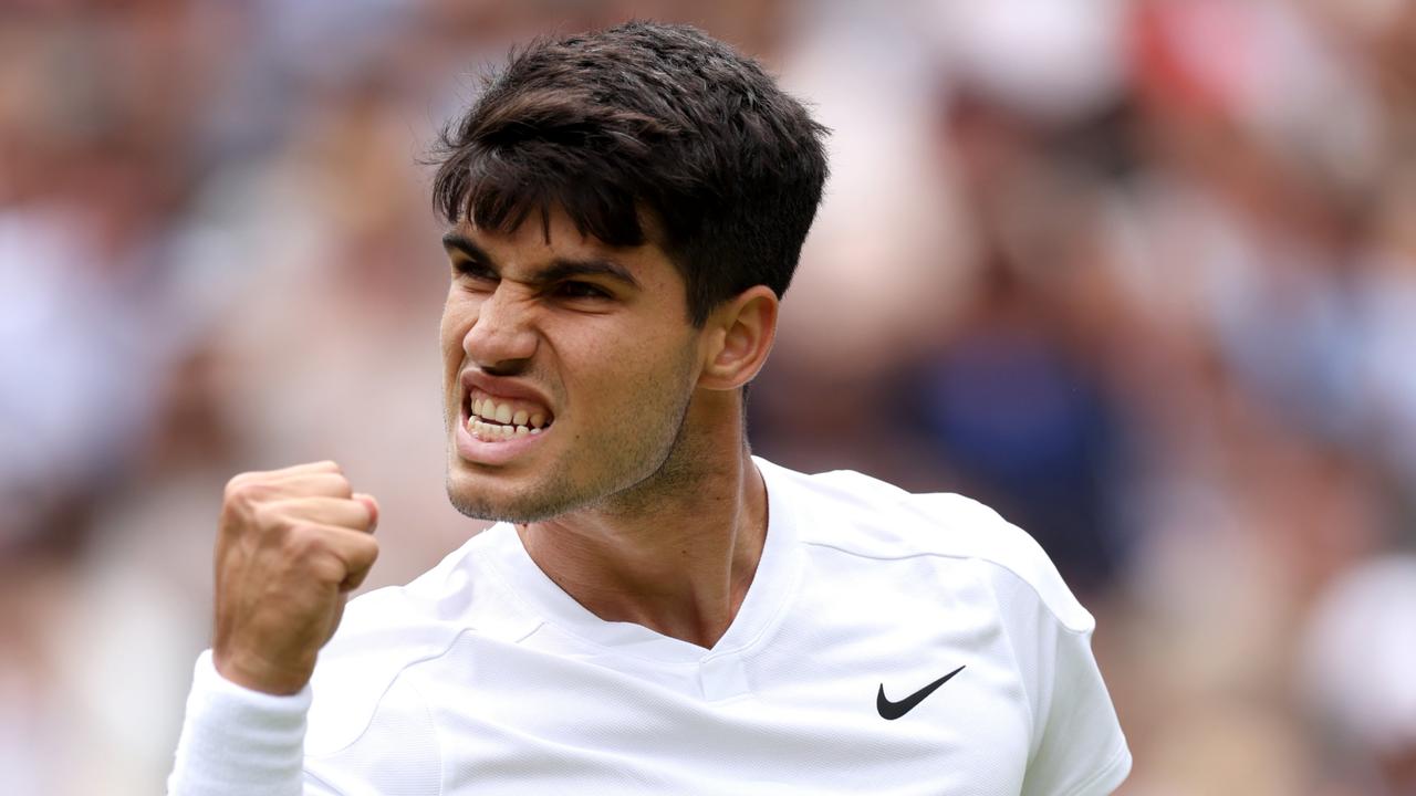 Alcaraz will take on an Aussie in the second round at Wimbledon. (Photo by Clive Brunskill/Getty Images)