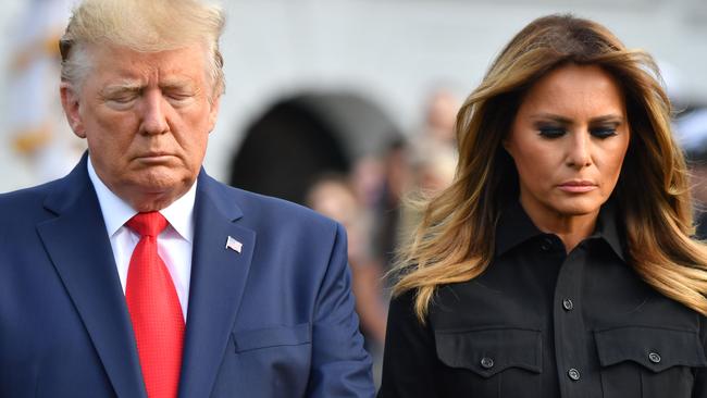 Donald and Melania Trump. Picture: Nicholas Kamm/AFP