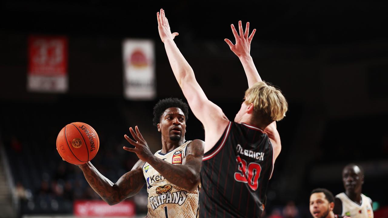 Taipans players conceded they’re not quite 100% after their return from overseas, and it showed in the opening half. Picture: Getty Images