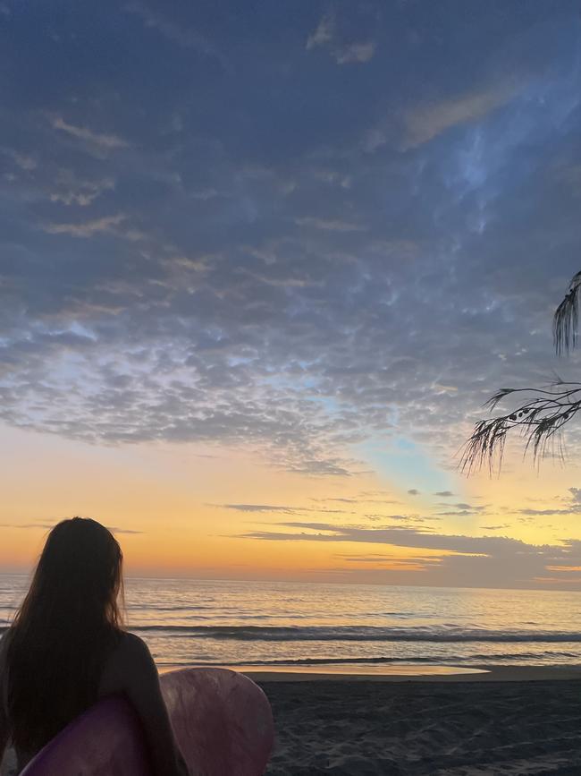 Charlize Zmuda’s mother says the beach was “her happiest place on Earth”.