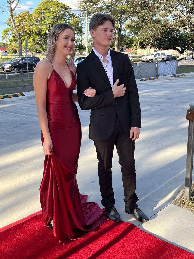 Ashleigh Deed and Dimitri Stollberg arrive at the formal.